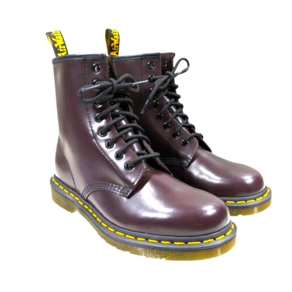 Dr. Martens NWOT 1460 Smooth Eggplant/Black Cherry Size 7L/6M S3031 - Picture 6 of 12